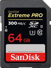 SANDISK SDXC 64GB 300MB/S UHS-II