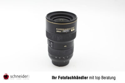 Nikkor 16-35mm Objektiv, gebraucht, erhältlich bei Foto Schneider